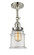 Canton - 1 Light - 6 inch - Polished Nickel - Adjustable Semi-Flush Mount (3442|201F-PN-G182)