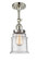 Canton - 1 Light - 6 inch - Polished Nickel - Adjustable Semi-Flush Mount (3442|201F-PN-G184)