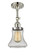 Bellmont - 1 Light - 6 inch - Polished Nickel - Adjustable Semi-Flush Mount (3442|201F-PN-G194)