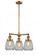 Chatham - 3 Light - 24 inch - Brushed Brass - Stem Hung - Chandelier (3442|207-BB-G142)