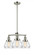 Fulton - 3 Light - 22 inch - Polished Nickel - Stem Hung - Chandelier (3442|207-PN-G172)