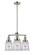 Canton - 3 Light - 18 inch - Polished Nickel - Stem Hung - Chandelier (3442|207-PN-G182)