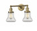 Bellmont - 2 Light - 17 inch - Brushed Brass - Adjustable Bath Vanity Light (3442|208-BB-G192)
