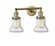 Bellmont - 2 Light - 17 inch - Brushed Brass - Adjustable Bath Vanity Light (3442|208-BB-G194)
