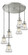 Bellmont 6 Light Multi-Pendant (3442|212/6-SN-G192)