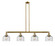 Bell - 4 Light - 53 inch - Brushed Brass - Stem Hung - Adjustable Island Light (3442|214-BB-G74)