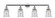 Canton - 4 Light - 42 inch - Polished Chrome - Adjustable Bath Vanity Light (3442|215-PC-G184)