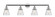 Cone - 4 Light - 42 inch - Polished Chrome - Adjustable Bath Vanity Light (3442|215-PC-G64)