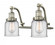 Bell - 2 Light - 18 inch - Brushed Satin Nickel - Adjustable Bath Vanity Light (3442|515-2W-SN-G52)