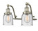 Bell - 2 Light - 18 inch - Brushed Satin Nickel - Adjustable Bath Vanity Light (3442|515-2W-SN-G54)