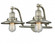 Railroad - 2 Light - 18 inch - Brushed Satin Nickel - Adjustable Bath Vanity Light (3442|515-2W-SN-M2)
