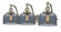 Bell - 3 Light - 28 inch - Brushed Satin Nickel - Adjustable Bath Vanity Light (3442|515-3W-SN-G73)
