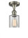 Cobbleskill - 1 Light - 5 inch - Brushed Satin Nickel - Semi-Flush Mount (3442|516-1C-SN-G112)