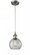 Athens - 1 Light - 8 inch - Brushed Satin Nickel - Cord hung - Mini Pendant (3442|516-1P-SN-G122)