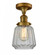 Chatham - 1 Light - 7 inch - Brushed Brass - Semi-Flush Mount (3442|517-1CH-BB-G142)