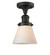 Cone - 1 Light - 7 inch - Oil Rubbed Bronze - Semi-Flush Mount (3442|517-1CH-OB-G61)