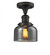 Bell - 1 Light - 8 inch - Oil Rubbed Bronze - Semi-Flush Mount (3442|517-1CH-OB-G73)