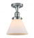 Cone - 1 Light - 8 inch - Polished Chrome - Semi-Flush Mount (3442|517-1CH-PC-G41)
