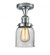 Bell - 1 Light - 5 inch - Polished Chrome - Semi-Flush Mount (3442|517-1CH-PC-G52)