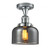 Bell - 1 Light - 8 inch - Polished Chrome - Semi-Flush Mount (3442|517-1CH-PC-G73)