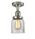 Bell - 1 Light - 5 inch - Polished Nickel - Semi-Flush Mount (3442|517-1CH-PN-G52)