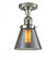 Cone - 1 Light - 7 inch - Polished Nickel - Semi-Flush Mount (3442|517-1CH-PN-G63)