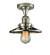 Railroad - 1 Light - 7 inch - Polished Nickel - Semi-Flush Mount (3442|517-1CH-PN-M1)