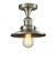 Railroad - 1 Light - 7 inch - Brushed Satin Nickel - Semi-Flush Mount (3442|517-1CH-SN-M2)