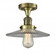 Halophane - 1 Light - 9 inch - Antique Brass - Semi-Flush Mount (3442|517-1CH-AB-G2)