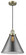 Cone - 1 Light - 12 inch - Antique Brass - Cord hung - Mini Pendant (3442|201C-AB-G43-L)