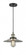 Halophane - 1 Light - 9 inch - Black Antique Brass - Cord hung - Mini Pendant (3442|201C-BAB-G2)