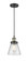 Cone - 1 Light - 8 inch - Black Antique Brass - Cord hung - Mini Pendant (3442|201C-BAB-G44-LED)
