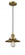 Railroad - 1 Light - 8 inch - Brushed Brass - Cord hung - Mini Pendant (3442|201C-BB-M4-LED)