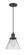 Cone - 1 Light - 8 inch - Matte Black - Cord hung - Mini Pendant (3442|201C-BK-G42-LED)
