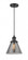 Cone - 1 Light - 8 inch - Matte Black - Cord hung - Mini Pendant (3442|201C-BK-G43-LED)