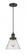Cone - 1 Light - 8 inch - Matte Black - Cord hung - Mini Pendant (3442|201C-BK-G44)