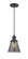 Cone - 1 Light - 6 inch - Matte Black - Cord hung - Mini Pendant (3442|201C-BK-G63-LED)