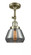 Fulton - 1 Light - 7 inch - Antique Brass - Adjustable Semi-Flush Mount (3442|201F-AB-G173-LED)