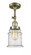 Canton - 1 Light - 6 inch - Antique Brass - Adjustable Semi-Flush Mount (3442|201F-AB-G184)