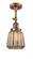 Chatham - 1 Light - 7 inch - Antique Copper - Adjustable Semi-Flush Mount (3442|201F-AC-G146-LED)