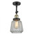 Chatham - 1 Light - 7 inch - Black Antique Brass - Adjustable Semi-Flush Mount (3442|201F-BAB-G142)
