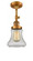Bellmont - 1 Light - 6 inch - Brushed Brass - Adjustable Semi-Flush Mount (3442|201F-BB-G194-LED)