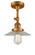 Halophane - 1 Light - 9 inch - Brushed Brass - Adjustable Semi-Flush Mount (3442|201F-BB-G2-LED)