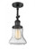 Bellmont - 1 Light - 6 inch - Matte Black - Adjustable Semi-Flush Mount (3442|201F-BK-G194)