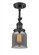 Bell - 1 Light - 5 inch - Matte Black - Adjustable Semi-Flush Mount (3442|201F-BK-G53)