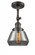 Fulton - 1 Light - 7 inch - Oil Rubbed Bronze - Adjustable Semi-Flush Mount (3442|201F-OB-G173-LED)