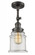 Canton - 1 Light - 6 inch - Oil Rubbed Bronze - Adjustable Semi-Flush Mount (3442|201F-OB-G182-LED)