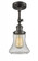 Bellmont - 1 Light - 6 inch - Oil Rubbed Bronze - Adjustable Semi-Flush Mount (3442|201F-OB-G194-LED)