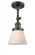 Cone - 1 Light - 6 inch - Oil Rubbed Bronze - Adjustable Semi-Flush Mount (3442|201F-OB-G61-LED)