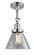 Cone - 1 Light - 8 inch - Polished Chrome - Adjustable Semi-Flush Mount (3442|201F-PC-G42-LED)